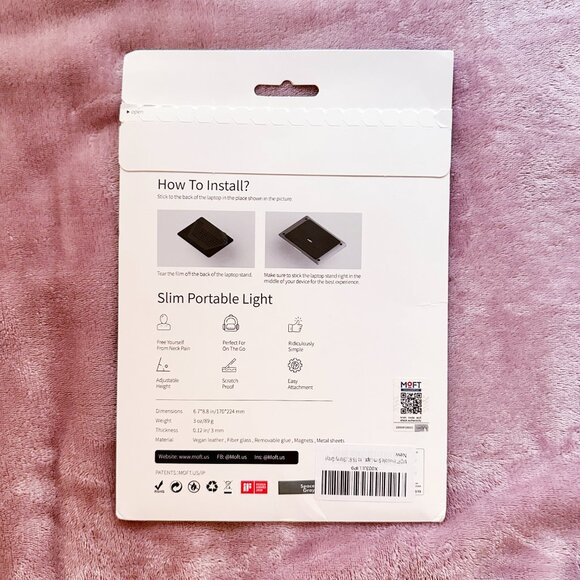 MOFT Laptop Stand for Desk, Adhesive Laptop Stand - Picture 2 of 7